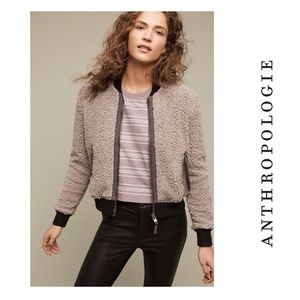 Anthropologie Marrakesh sherpa bomber Jacket M